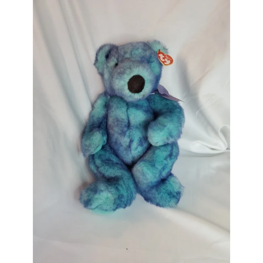 Russ Berrie‎ Sweet Dreams sleepy Teddy Bear plush baby rattle pink white blanket